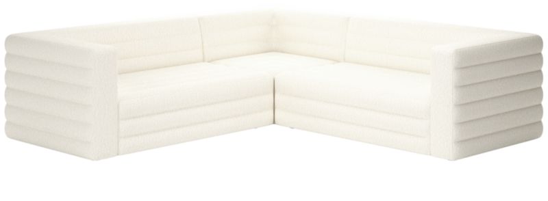 Strato 3-Piece Sectional Sofa Wooly Sand - image 0 of 7