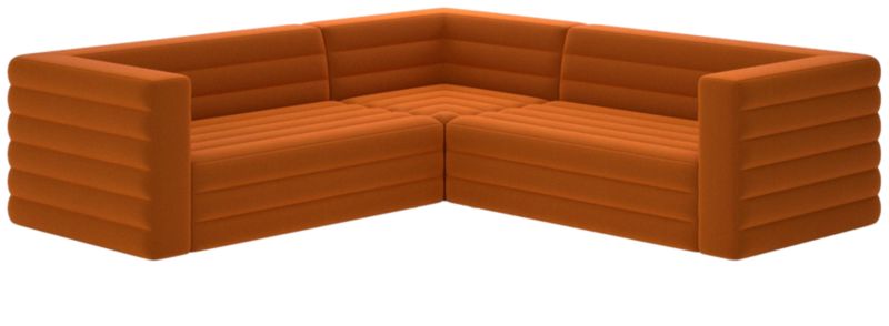 Strato 3-Piece Sectional Sofa Luca Russet - image 0 of 7