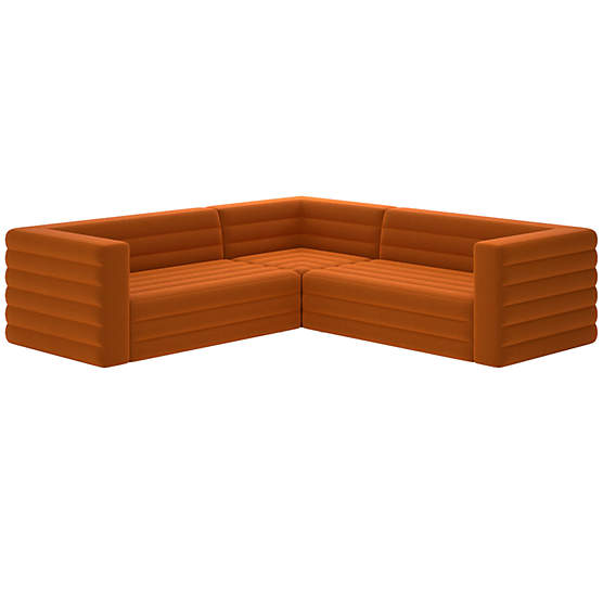 Strato 3-Piece Sectional Sofa Luca Russet