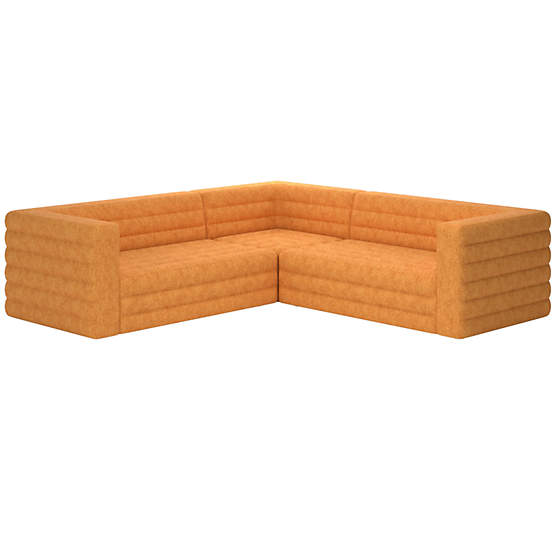 Strato 3-Piece Sectional Sofa Dream Ginger Tea