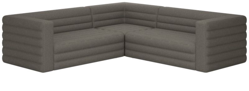 Strato 3-Piece Sectional Sofa Angel Pewter - image 0 of 7