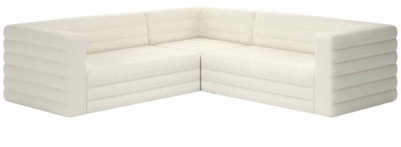 Strato 3-Piece Sectional Sofa Lindy Snow - image 0 of 7