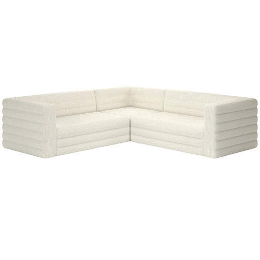 Strato 3-Piece Sectional Sofa Lindy Snow