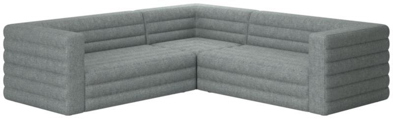 Strato 3-Piece Sectional Sofa Nomad Charcoal - image 0 of 6