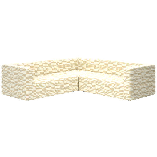 Strato 3-Piece Sectional Sofa Piano Cloud
