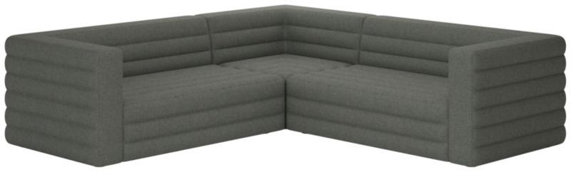 Strato 3-Piece Sectional Sofa Taylor Charcoal - image 0 of 6