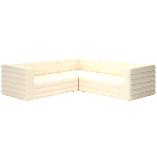Strato 3-Piece Sectional Sofa Kanvas Sand