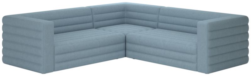 Strato 3-Piece Sectional Sofa Lisbon Wedgewood - image 0 of 7