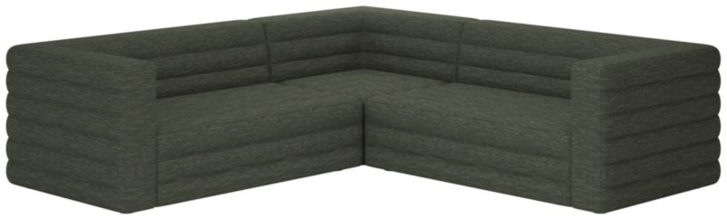 Viewing product image Strato 3-Piece Sectional Sofa Curious Evergreen - image 1 of 7