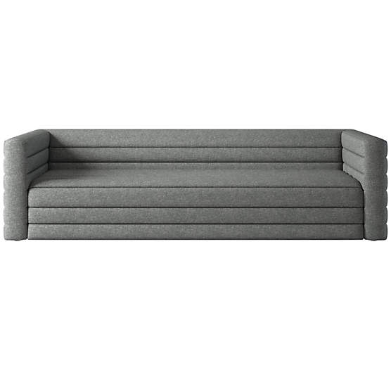 Strato 103" Extra-Large Sofa Hatch Charcoal