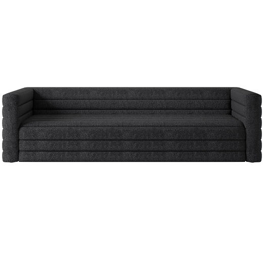 Strato 103" Extra-Large Sofa Bloce Noir