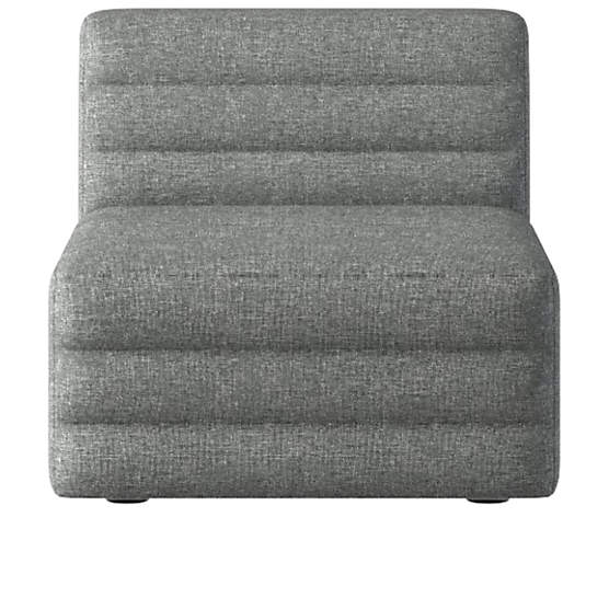 Strato Armless Chair Hatch Charcoal