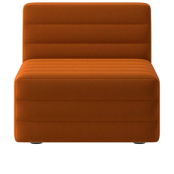 Strato Armless Chair Luca Russet