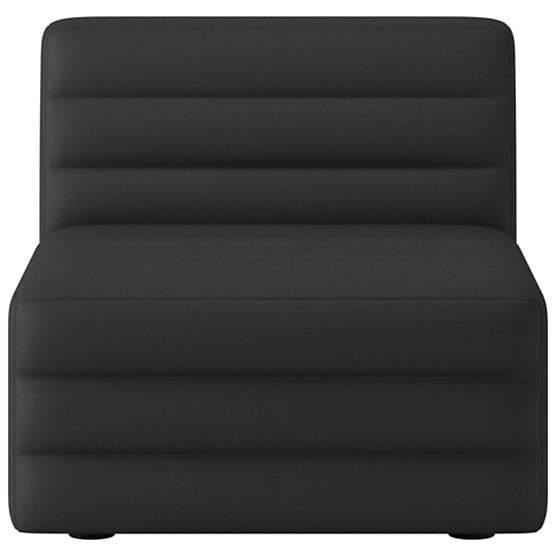 Strato Armless Chair Kanvas Ebony