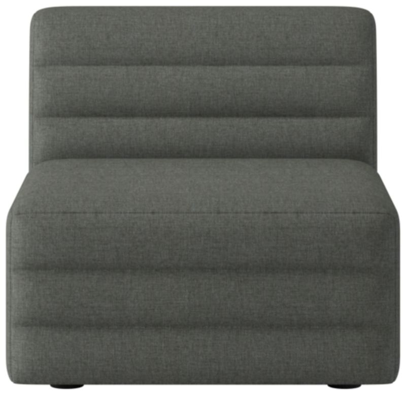 Strato Armless Chair Taylor Charcoal - image 0 of 7