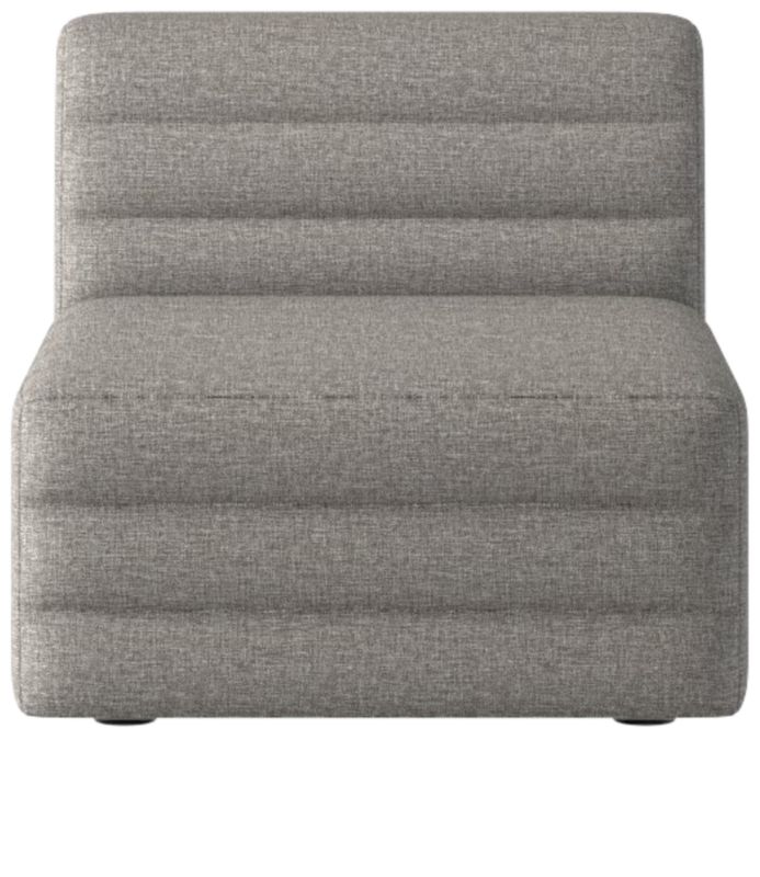 Strato Armless Chair Taylor Felt Grey - image 0 of 7