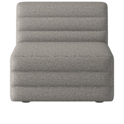 Strato Armless Chair Taylor Felt Grey