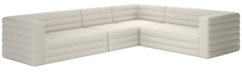 Strato 4-Piece Sectional Sofa Nomad Snow - image 0 of 8