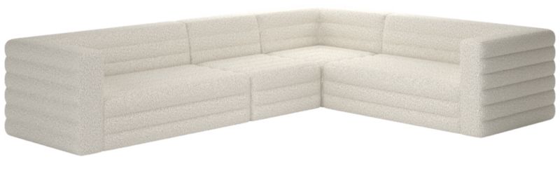 Strato 4-Piece Sectional Sofa Bloce Grey - image 0 of 8