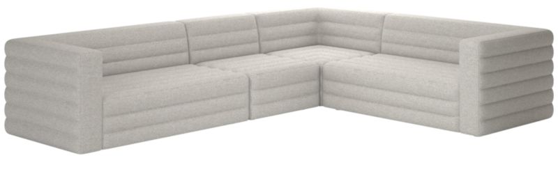 Strato 4-Piece Sectional Sofa Hatch Platinum - image 0 of 8