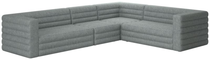 Strato 4-Piece Sectional Sofa Kanvas Sand - image 0 of 8