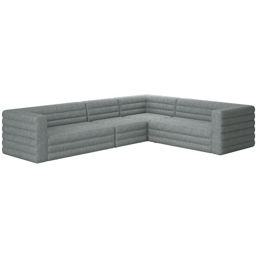 Strato 4-Piece Sectional Sofa Kanvas Sand