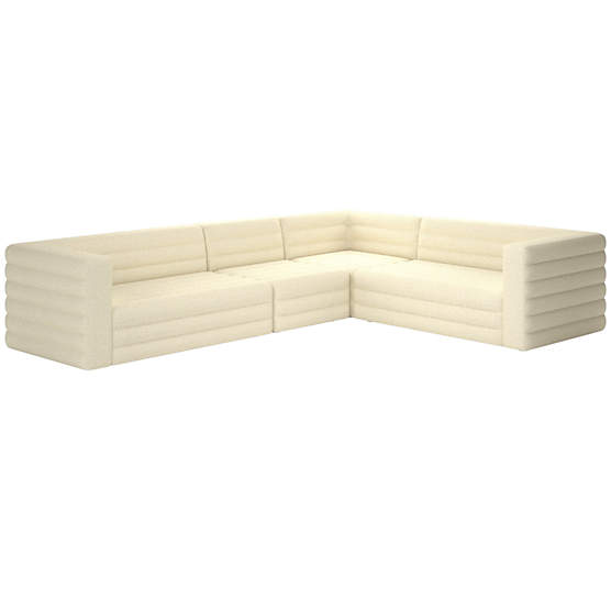 Strato 4-Piece Sectional Sofa Bloce Cream