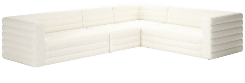 Strato 4-Piece Sectional Sofa Wooly Sand - image 0 of 8