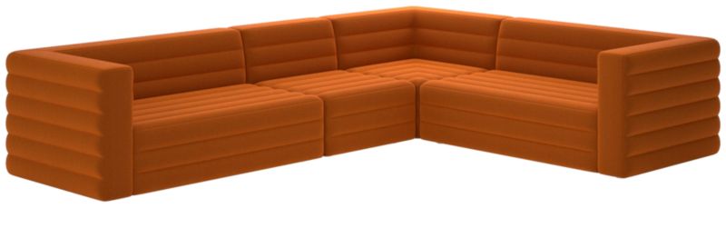 Strato 4-Piece Sectional Sofa Luca Russet - image 0 of 8