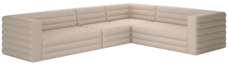 Viewing product image Strato 4-Piece Sectional Sofa Luca Bone - image 1 of 8
