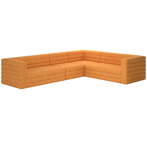 Strato 4-Piece Sectional Sofa Dream Ginger Tea