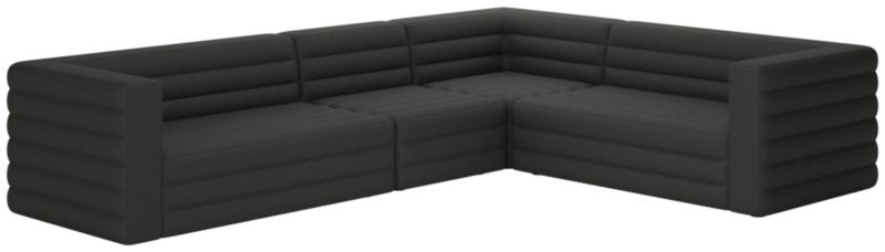 Strato 4-Piece Sectional Sofa Nomad Charcoal - image 0 of 8