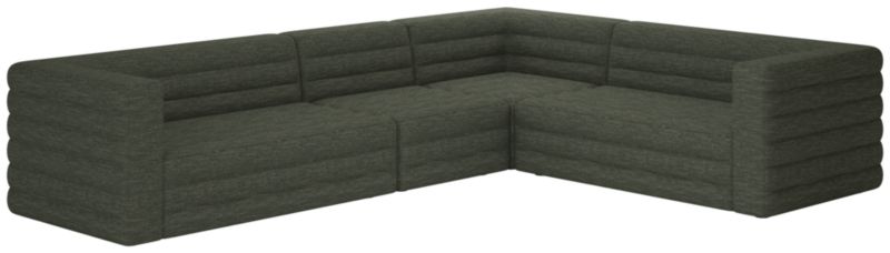 Strato 4-Piece Sectional Sofa Curious Evergreen - image 0 of 8