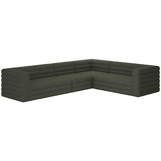 Strato 4-Piece Sectional Sofa Curious Evergreen