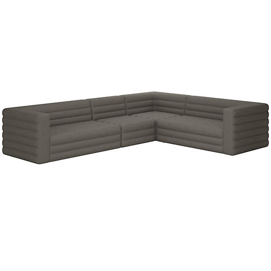 Strato 4-Piece Sectional Sofa Angel Pewter