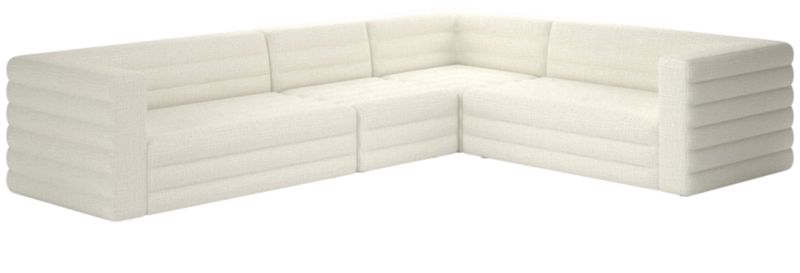 Strato 4-Piece Sectional Sofa Lindy Snow - image 0 of 8