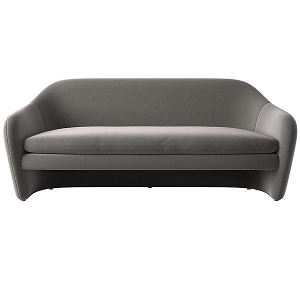 Cb2 discount leather loveseat