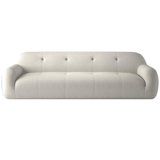 Brace Nomad Snow Performance Fabric Tufted Sofa