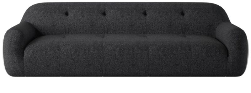 Brace Bloce Noir Tufted Sofa - image 0 of 7