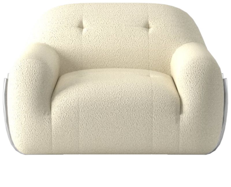 Brace Bloce Cream Chair - image 0 of 6