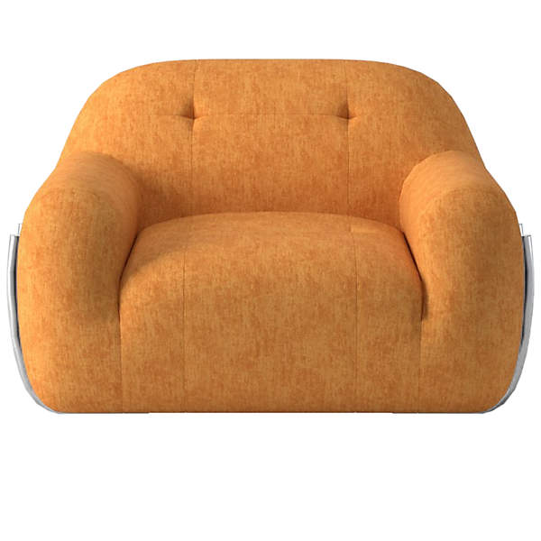 Cb2 2025 orange chair