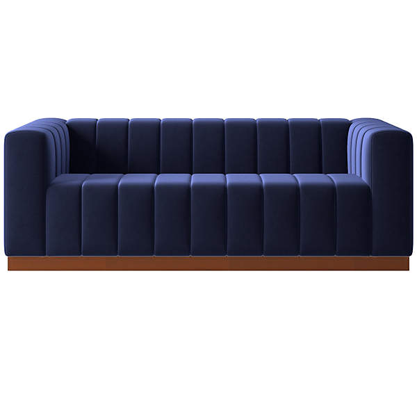 Cb2 online channeled sofa