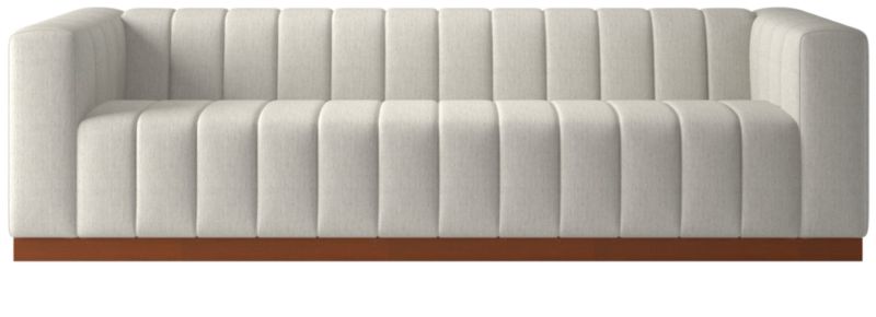 Forte Channeled Nomad Snow Extra Large Sofa - image 0 of 8