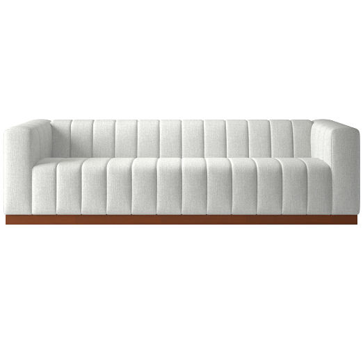 Forte Channeled Extra Large Sofa Elliot Dove