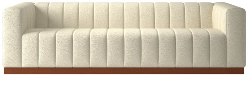 Forte Channeled Bloce Cream Extra Large Sofa - image 0 of 7