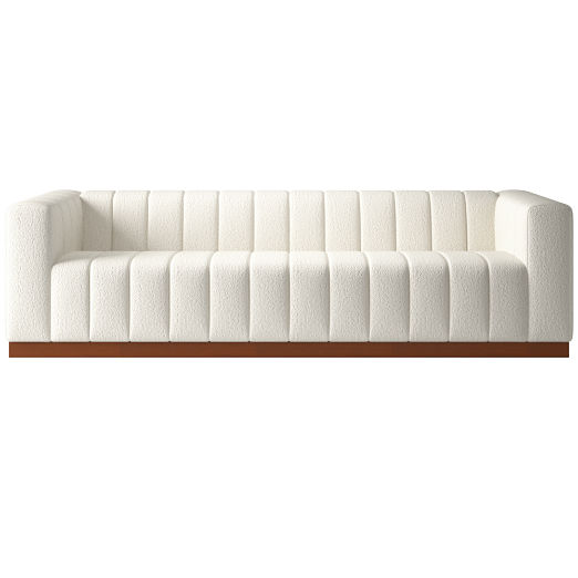 Forte Channeled Extra Large Sofa Wooly Sand