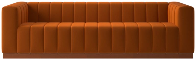 Forte Channeled Extra Large Sofa Luca Russet