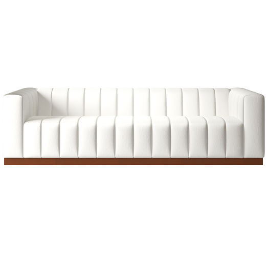 Forte Channeled Extra Large Sofa Dream Pina Colada