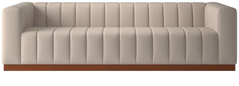 Forte Channeled Extra Large Sofa Luca Bone - image 0 of 8