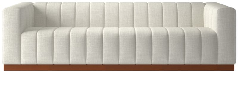 Forte Channeled Extra Large Sofa Lindy Snow - image 0 of 7